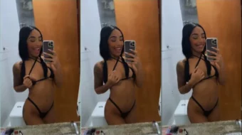 Tainá Ludovica se exhibe sin ropa, mostrando su pecho natural y pequeño