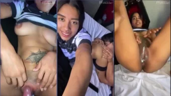 Una joven exhibiendo su delicioso y abultado coño