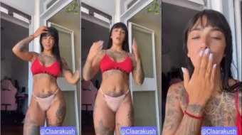 Vídeo provocativo en el dormitorio de Clara Kush en OnlyFans