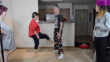 Pregnant baby kicking