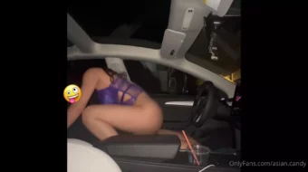 Video filtrado de pago por evento de la cinta de sexo de Candy Car asiática