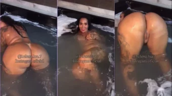 Helena Lua Mirándose sin ropa en la bañera de un motel al sonido de Funk