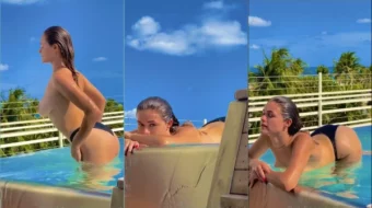 Megnutt02 Topless Pool Posando con Onlyfans Video Leaked