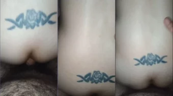 Rubia Gaucho enfrentando dificultades con su trasero apretado durante una relación anal