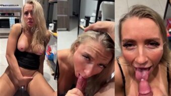 Vídeo filtrado de Blondeadobo recibiendo semen en la boca en PPV Onlyfans