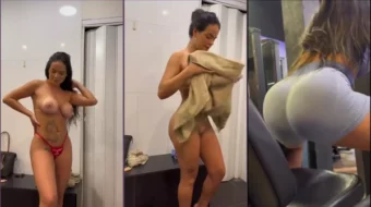 Mira los videos de Kethellen Soares sin ropa en el vestuario del gimnasio