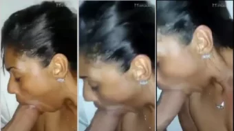 Morena seductora haciendo ese pico travieso con una boca llena de placer
