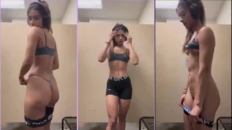 Fitness Girl apareció en Internet totalmente desnuda, bailando y divirtiéndose