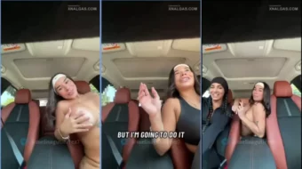 Melissa Gutierrez y Laura Saenz se masturban en el automóvil