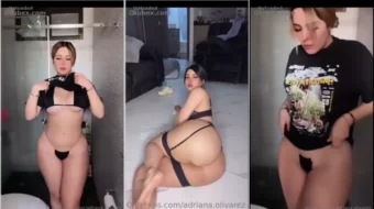 Adriana Olivares, muy sensual y deseosa, exhibe su atractivo trasero