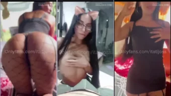 Itati Joss colocando la ropa interior de su primo con un juego sensual