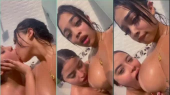 Stefania González Video sin ropa bañándose con un amigo
